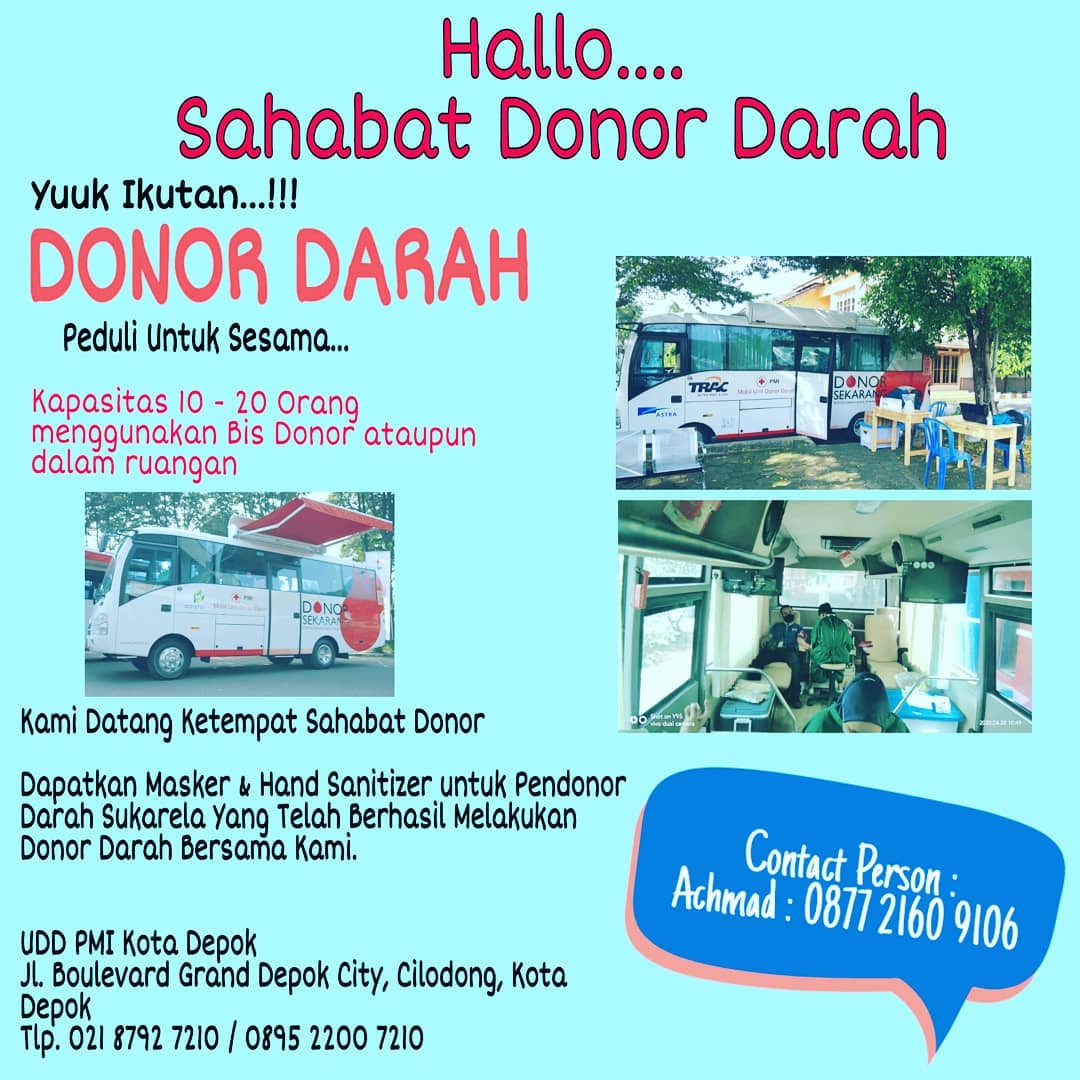 Donor Darah Depok Peduli Untuk Sesama