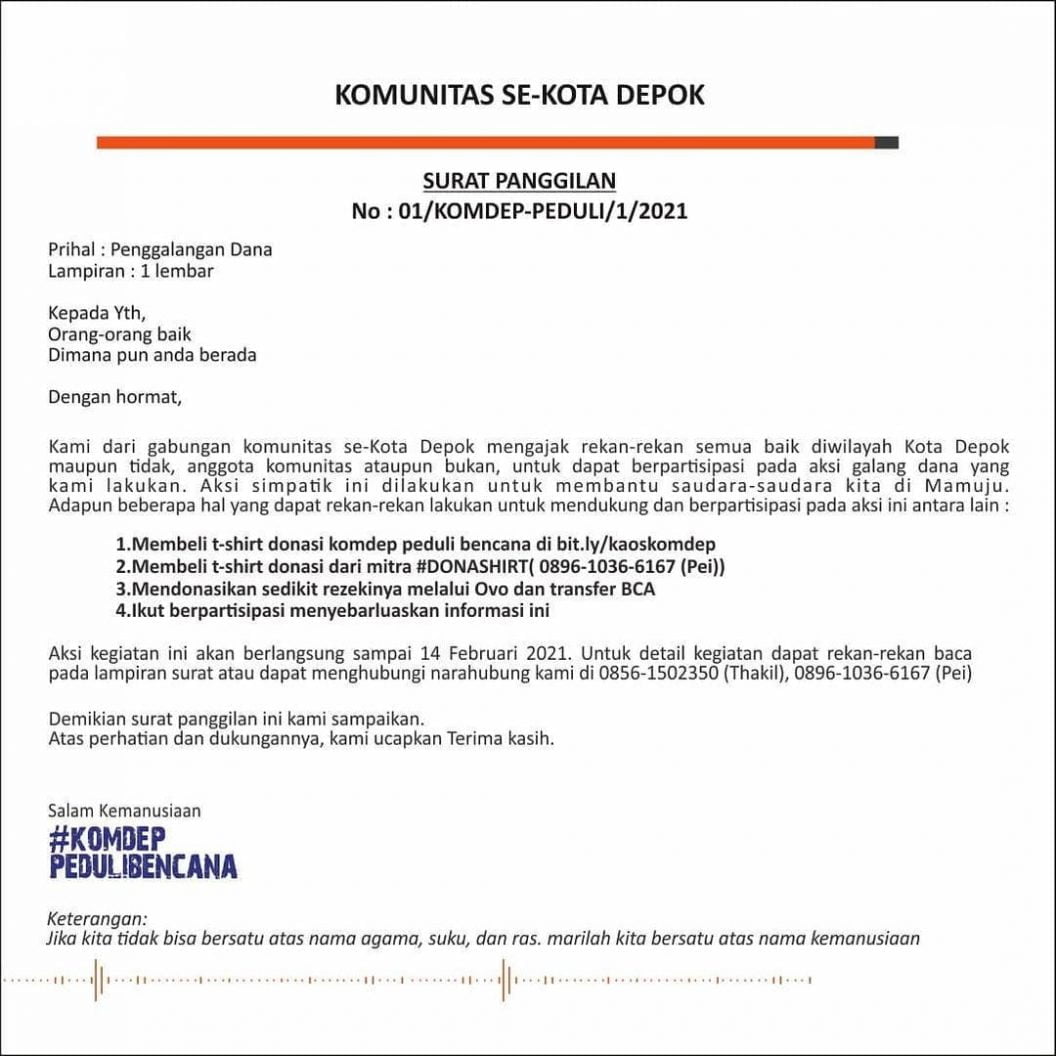 Komunitas Depok Peduli Bencana