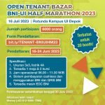 Open Tenant Bazar BNI-UI Half Marathon 2023