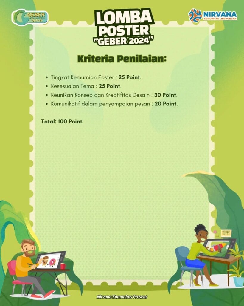 Kriteria Penilaian Lomba Poster Geber 2024