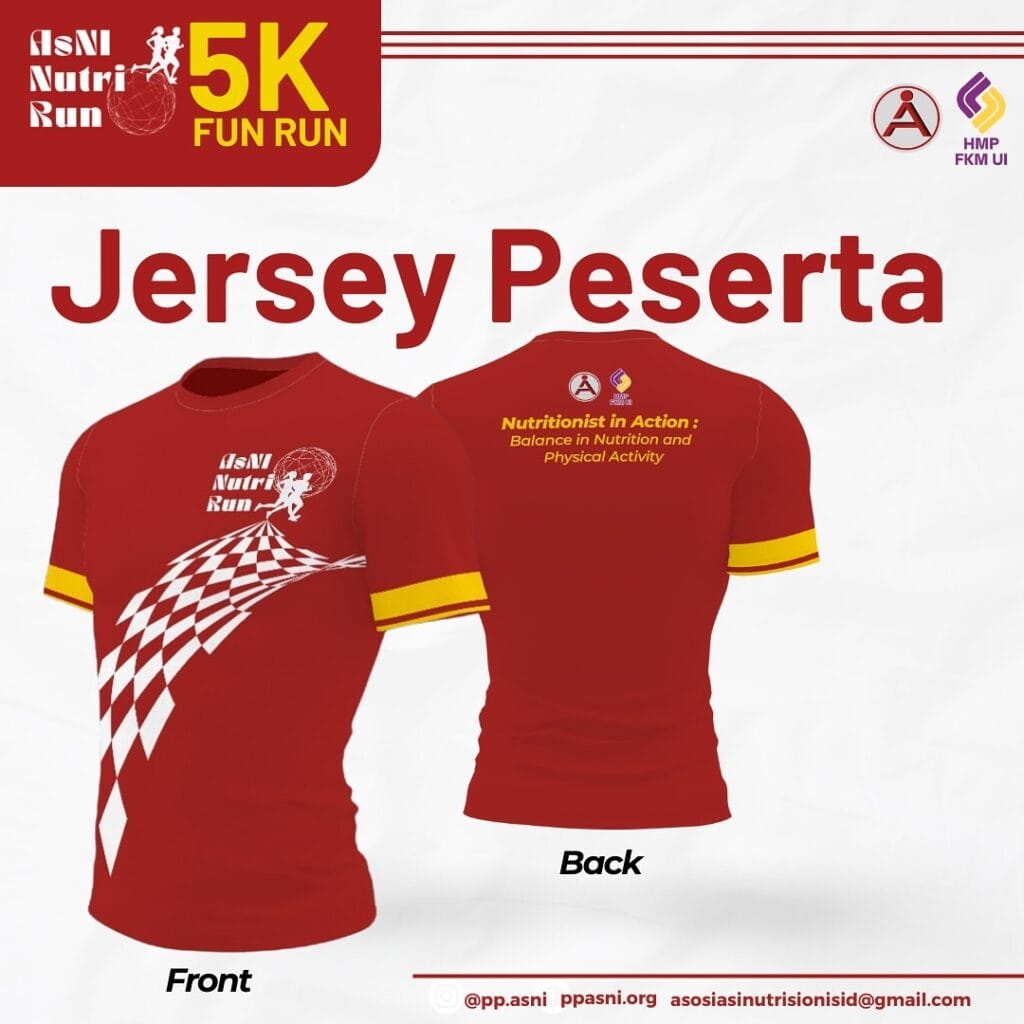 Race Pack AsNI Nutri Run Jersey Peserta
