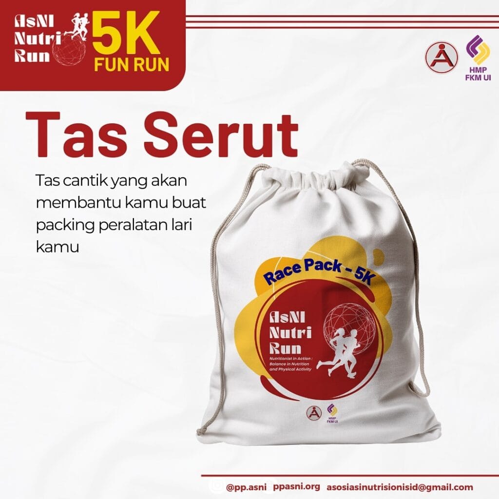 Race Pack AsNI Nutri Run Tas Serut