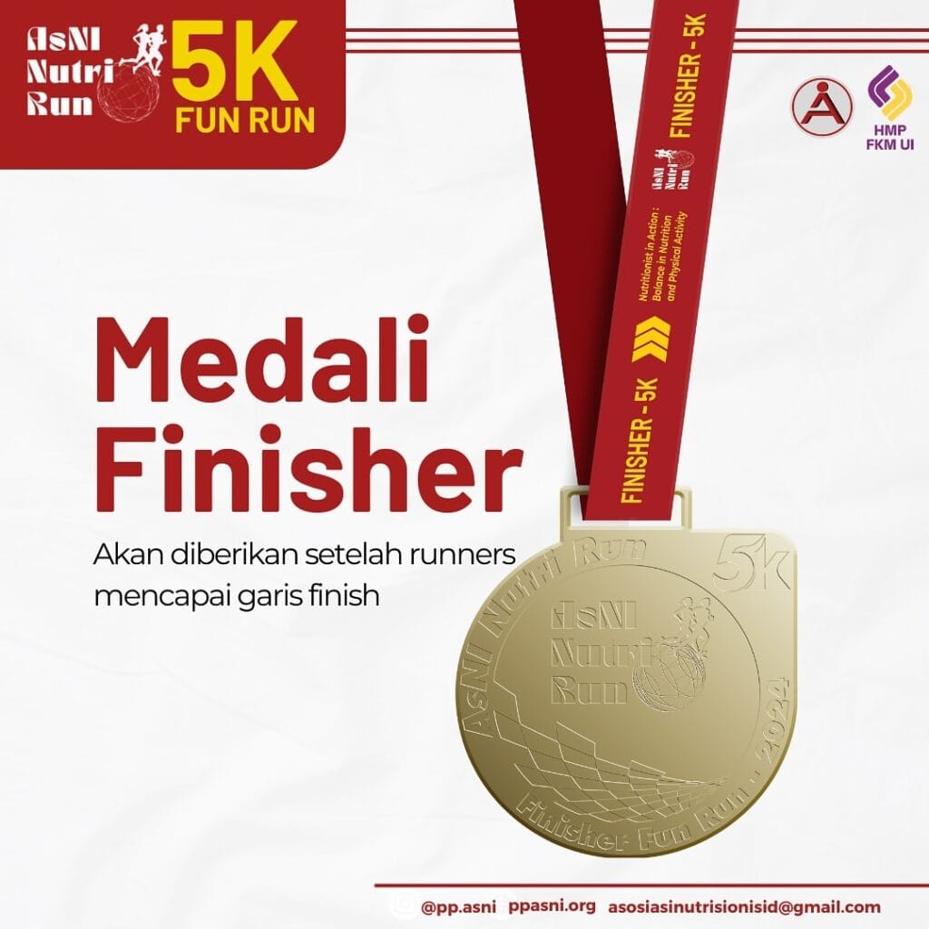 Race Pack AsNI Nutri Run Medali Finisher