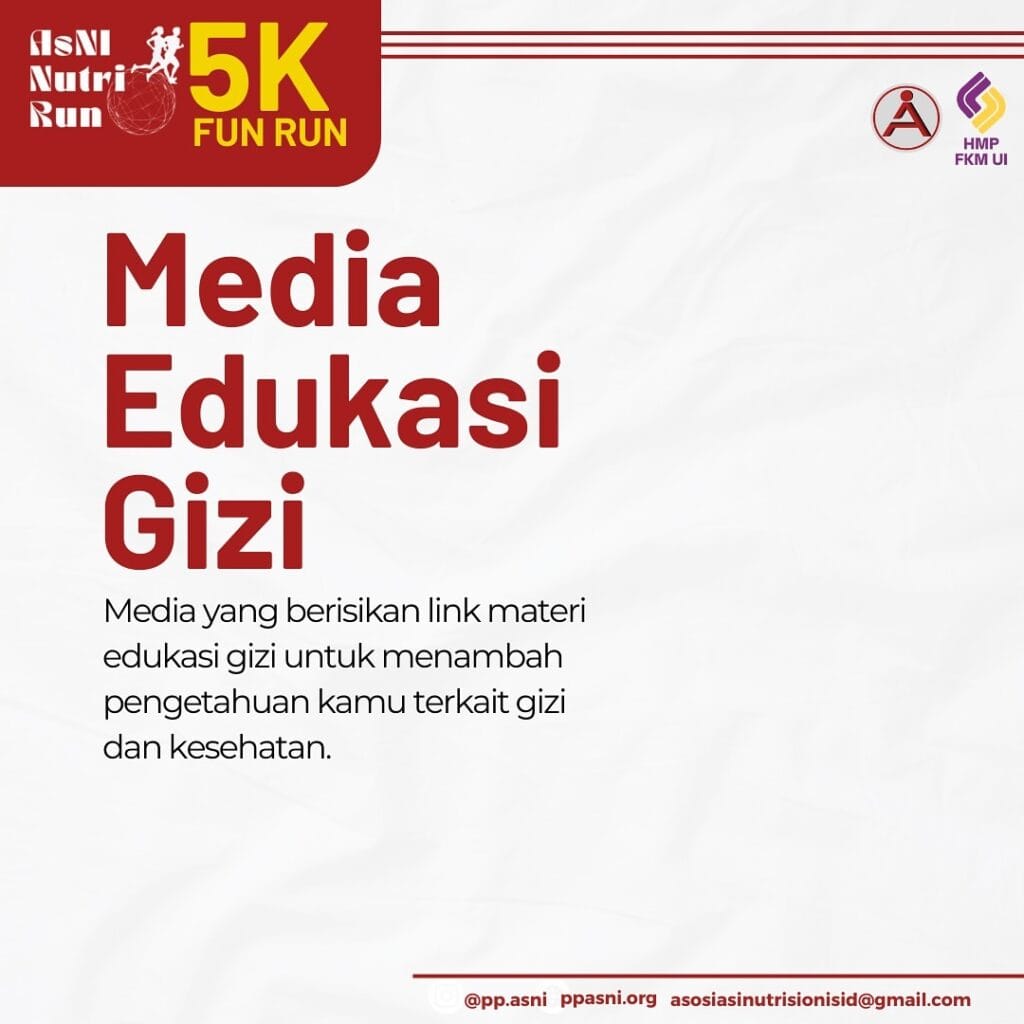 Race Pack AsNI Nutri Run Media Edukasi Gizi