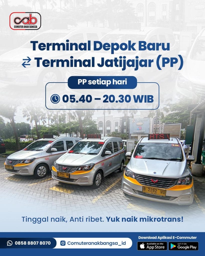 Jam Operasional Mikrotrans Depok Terminal Depok Baru - Terminal Jatijajar PP per Februari 2026