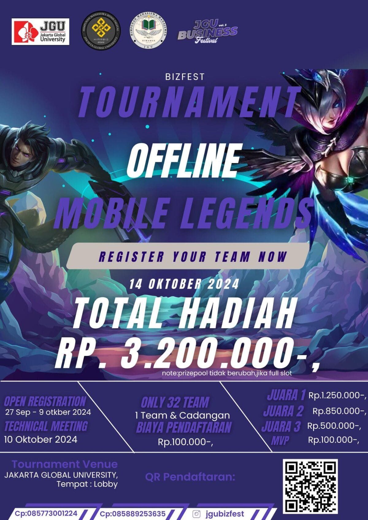 BIZFEST Tournament Offline Mobile Legends 14 Oktober 2024