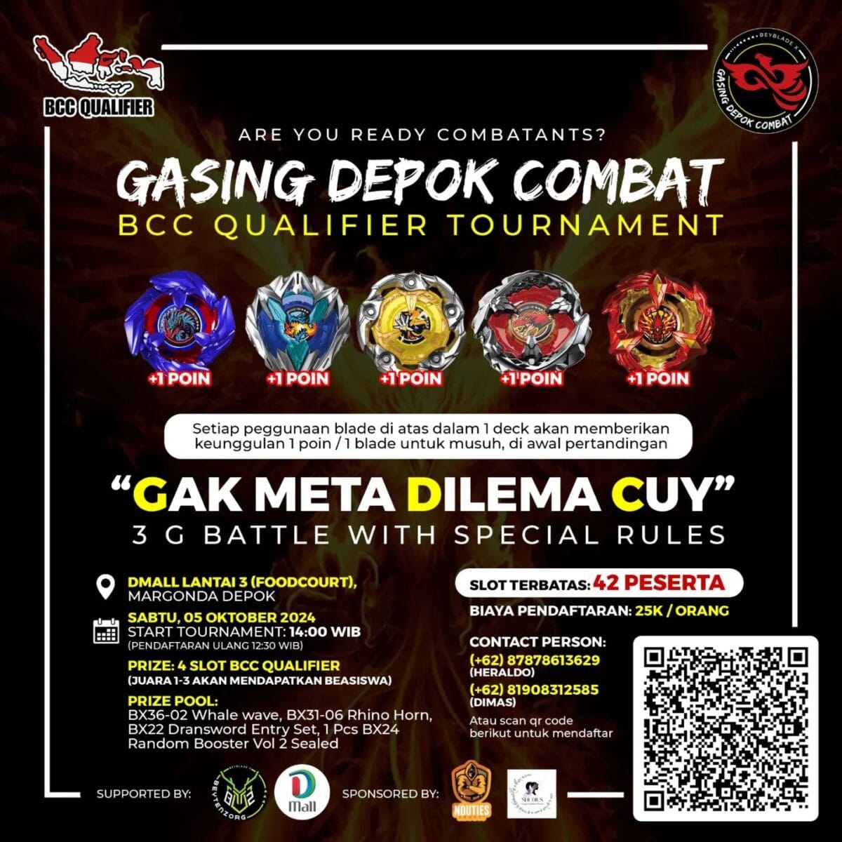 Gasing Depok Combat di Dmall Depok 5 Oktober 2024