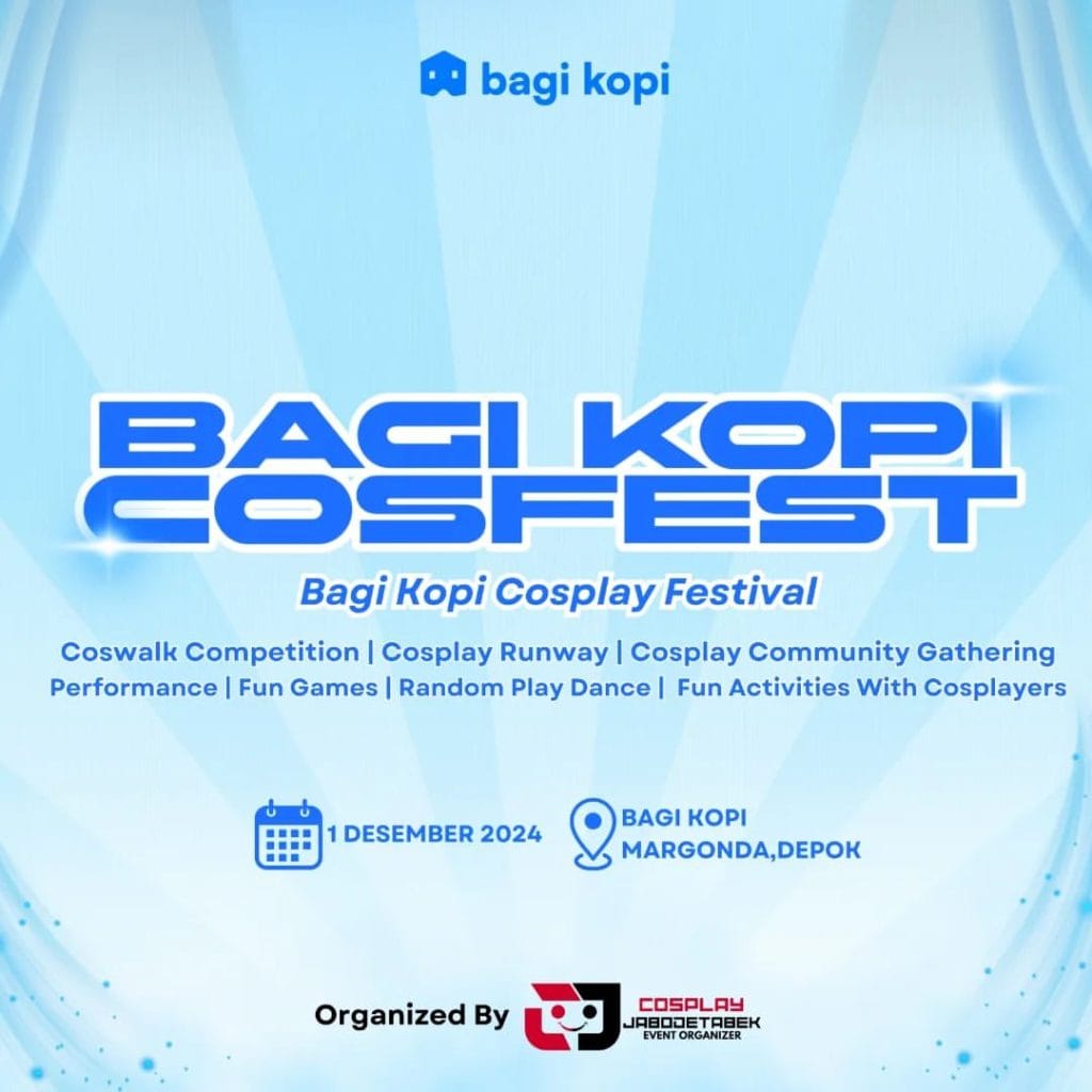 Bagi Kopi Margonda Depok Cosfest 1 Desember 2024