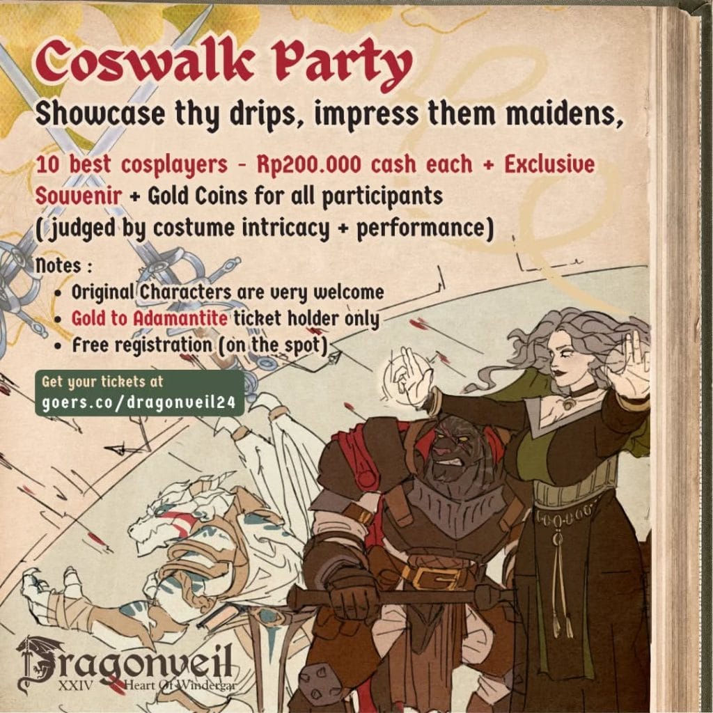Coswalk Party Dragonveil XXIV Heart of Windergar di Studio Alam TVRI Depok 14 Desember 2024