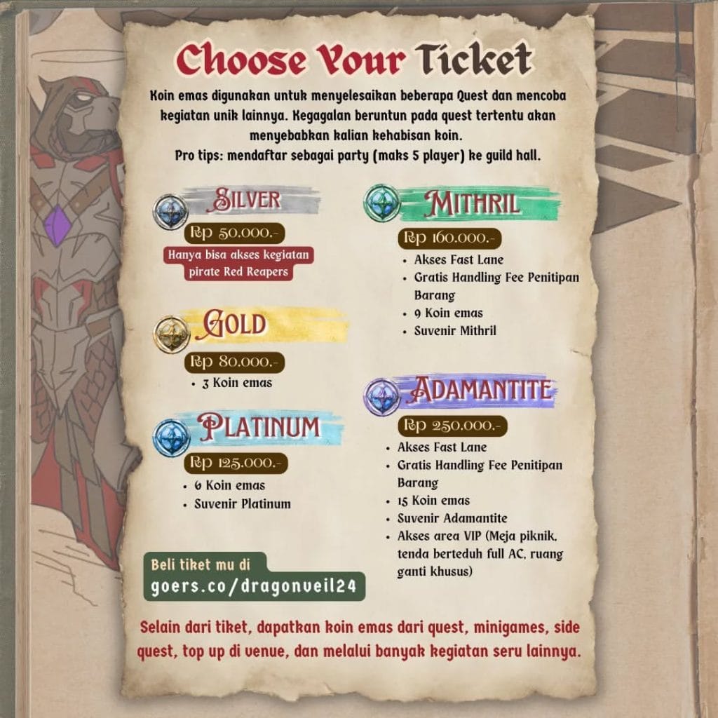 Ticket Dragonveil XXIV Heart of Windergar di Studio Alam TVRI Depok 14 Desember 2024