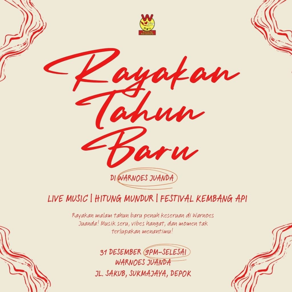 Rayakan Tahun baru di Warnoes Juanda Depok