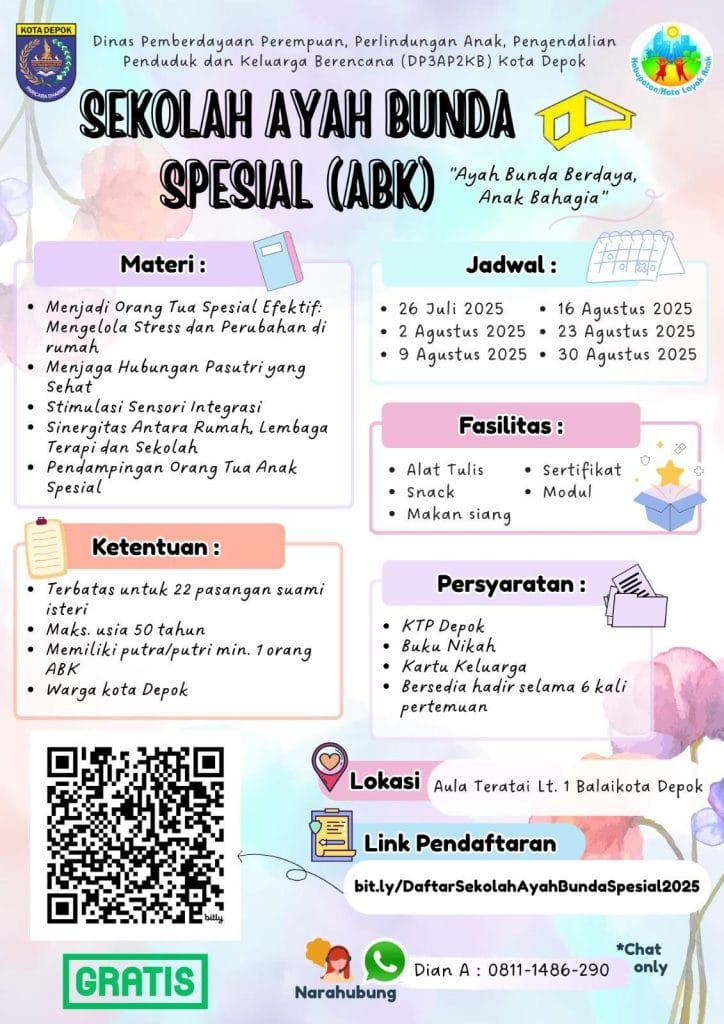 Sekolah Ayah Bunda Spesial DP3AP2KB Kota Depok 2025