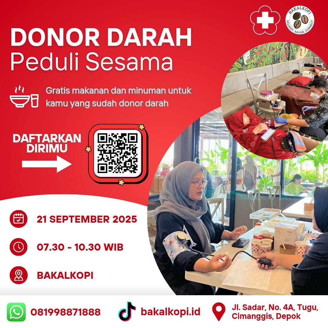 Donor Darah di BakalKopi Depok 21 September 2025