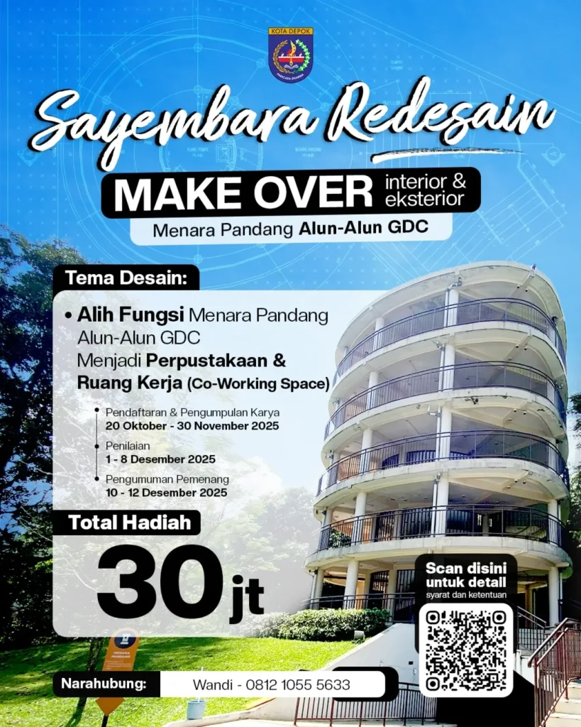 Sayembara Redesain Menara Pandang Alun-Alun GDC Cilodong Depok