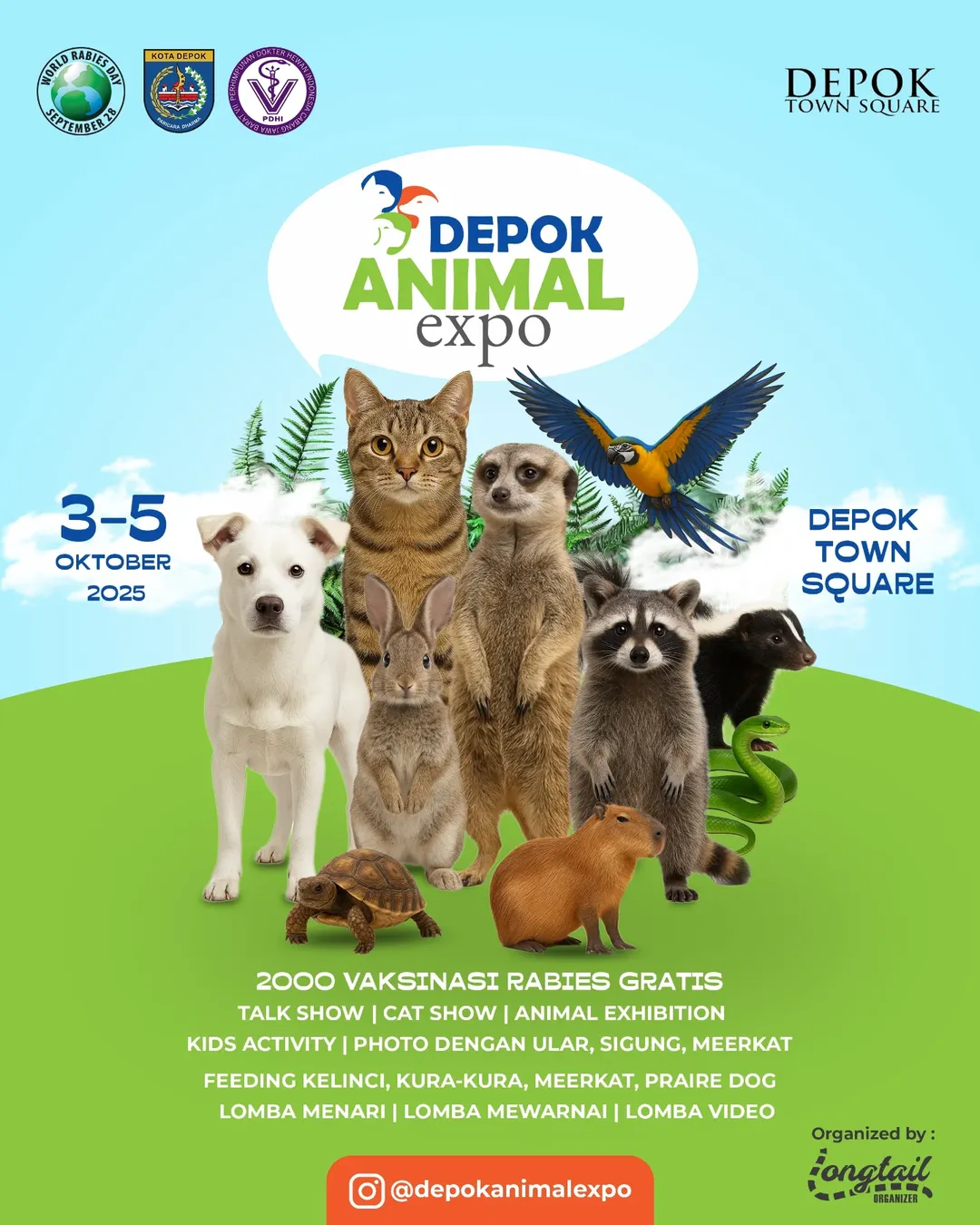 Depok Animal Expo 3-5 Oktober 2025 di Depok Town Square DETOS