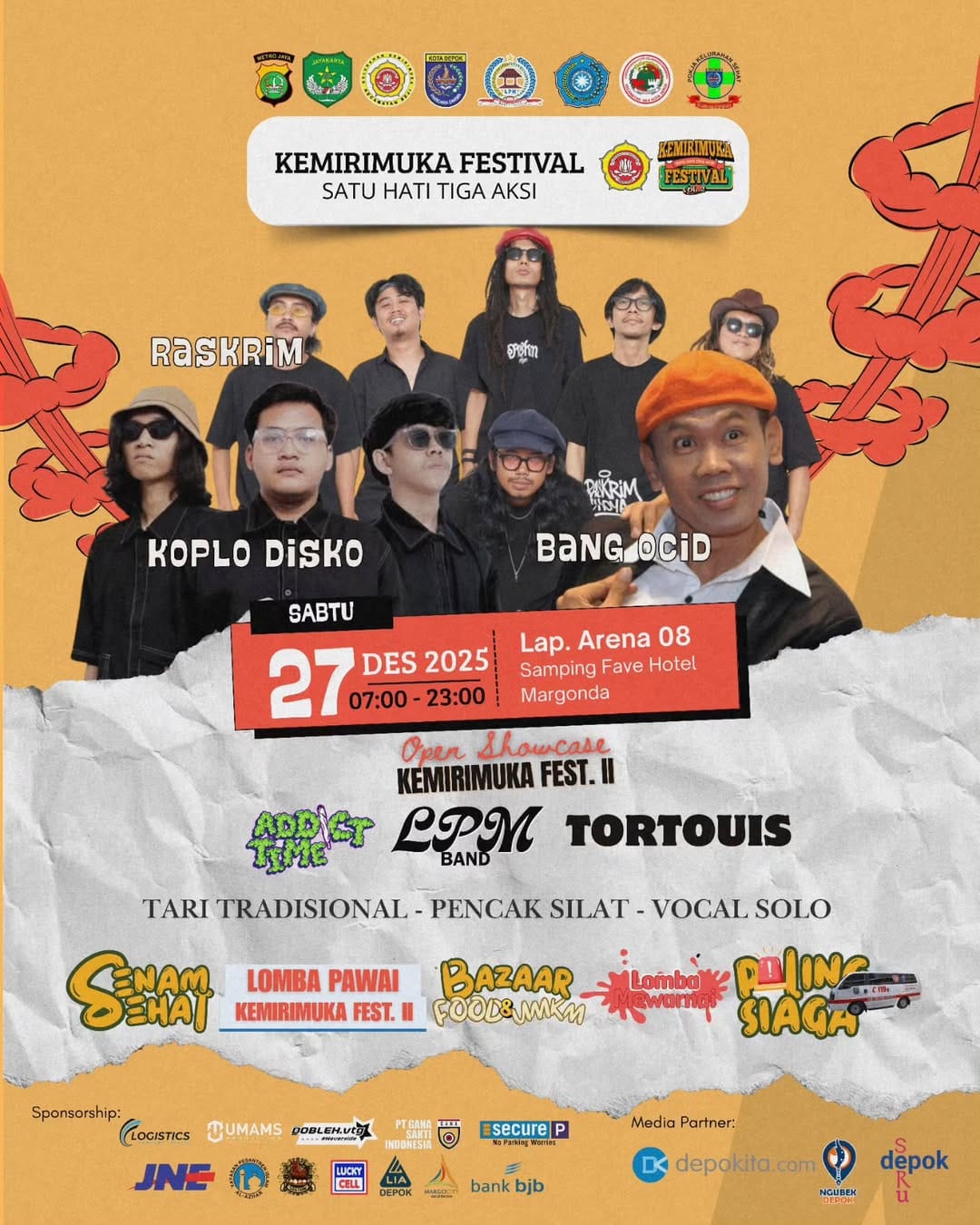 Featured image for “Meriahkan Akhir Tahun, Kemirimuka Festival II Siap Gebrak Margonda 27 Desember Mendatang”