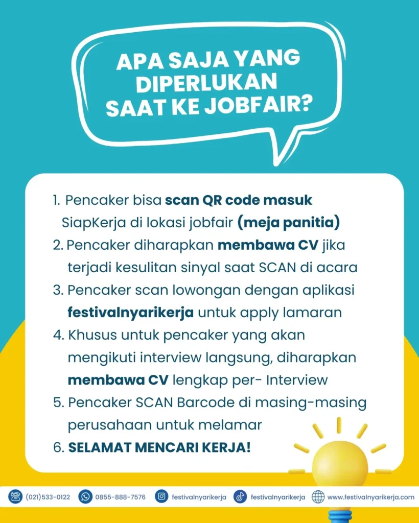 Syarat Ketentuan Job Fair di Citimall Cimanggis Depok tanggal 8-9 Desember 2025