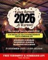 Sambut 2026 dengan Meriah: Warnoes Hadirkan Hiburan Spesial di Tiga Cabang