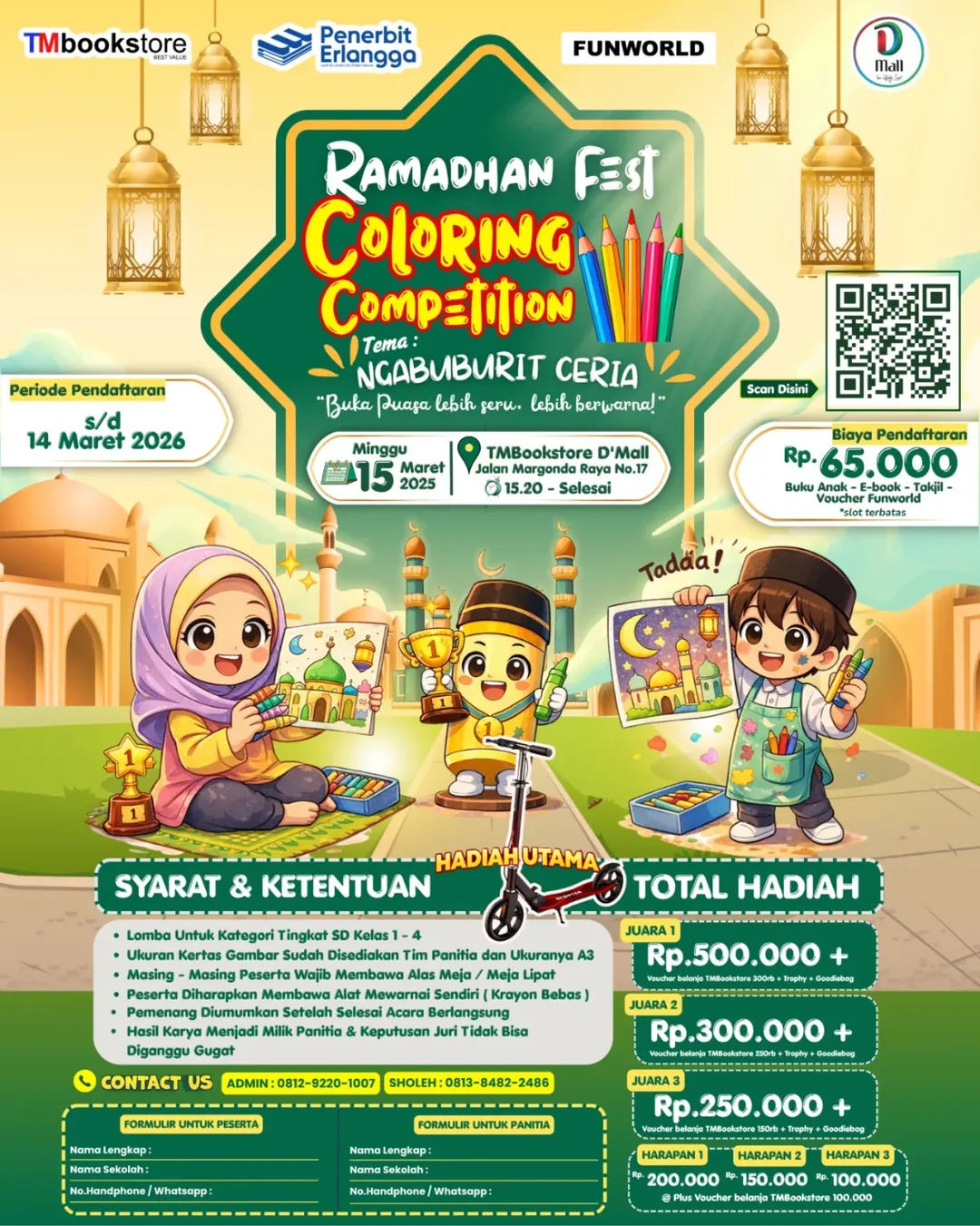 Featured image for “Ramadhan Fest Coloring Competition Digelar di TMBookstore D’Mall Depok”