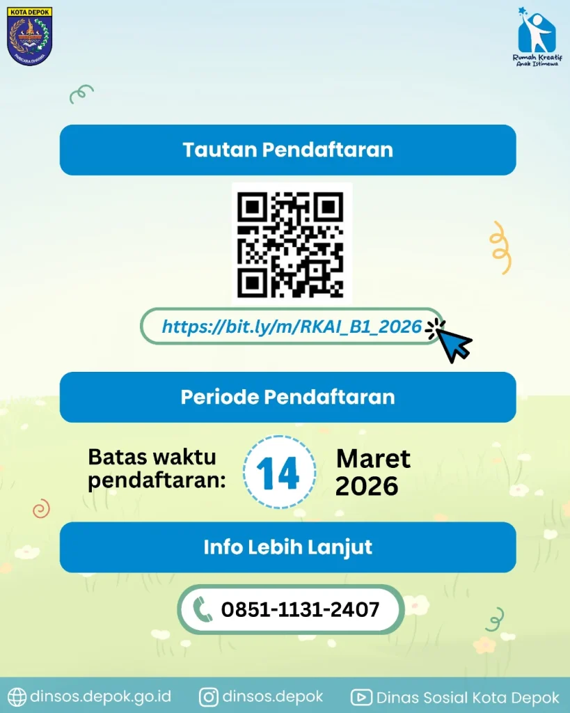 Informasi tautan dan periode pendaftaran RKAI Kota Depok 2026