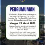 [UPDATE] CFD Depok Kembali Dibuka Mulai 29 Maret 2026 Pasca-Lebaran