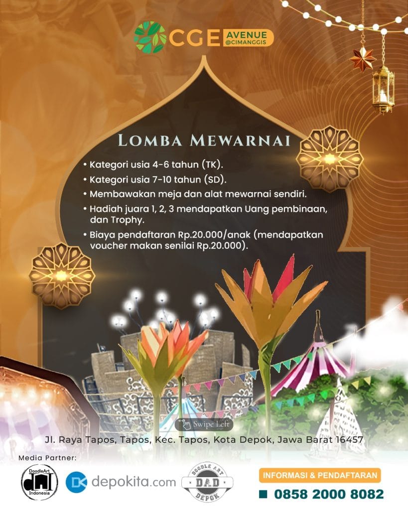 Lomba Mewarnai Ramadhan Got Talent di CGE Avenue Cimanggis Depok 14 Maret 2026
