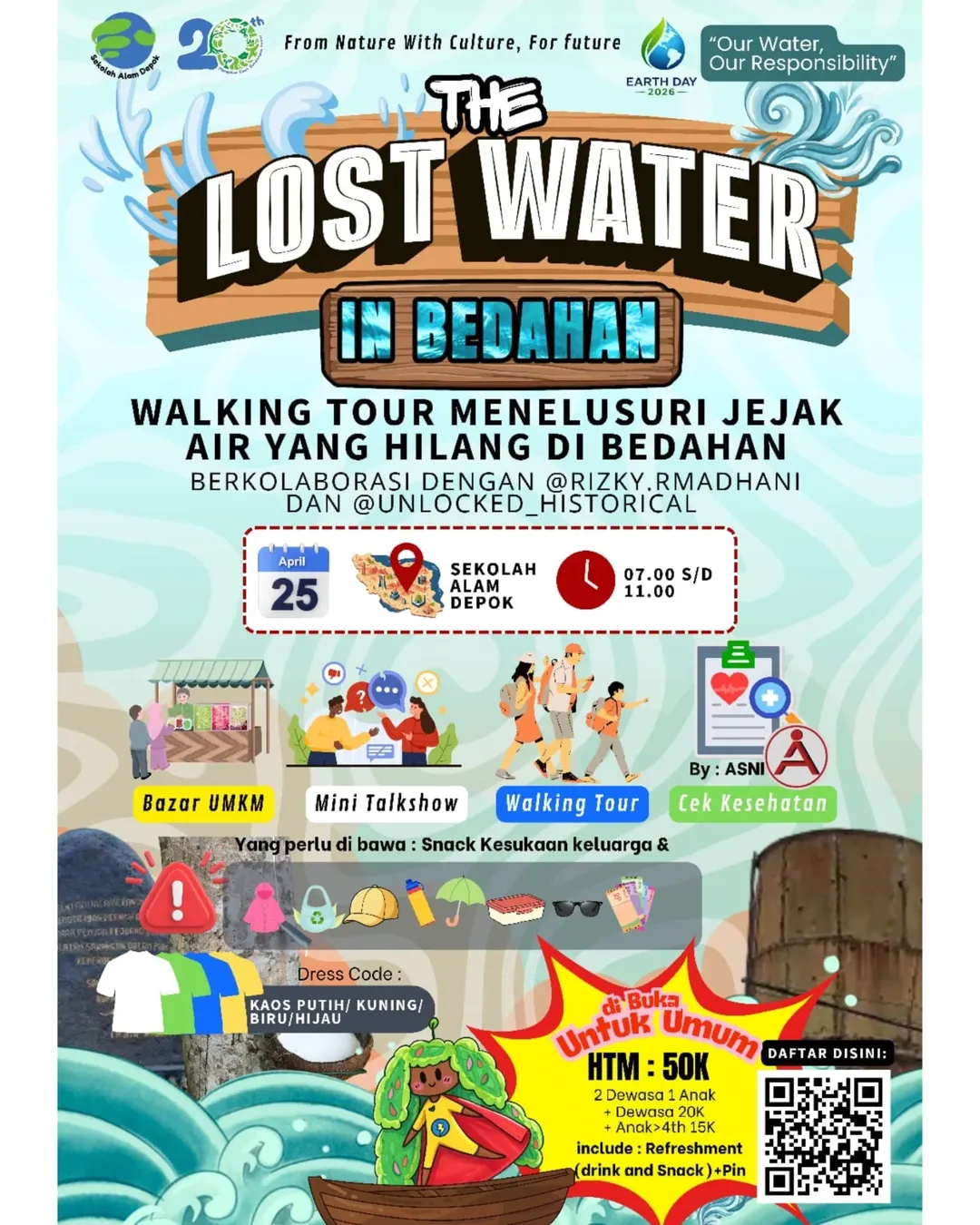 Featured image for “Peringati Hari Bumi, Sekolah Alam Depok Gelar Walking Tour Sejarah Bedahan”