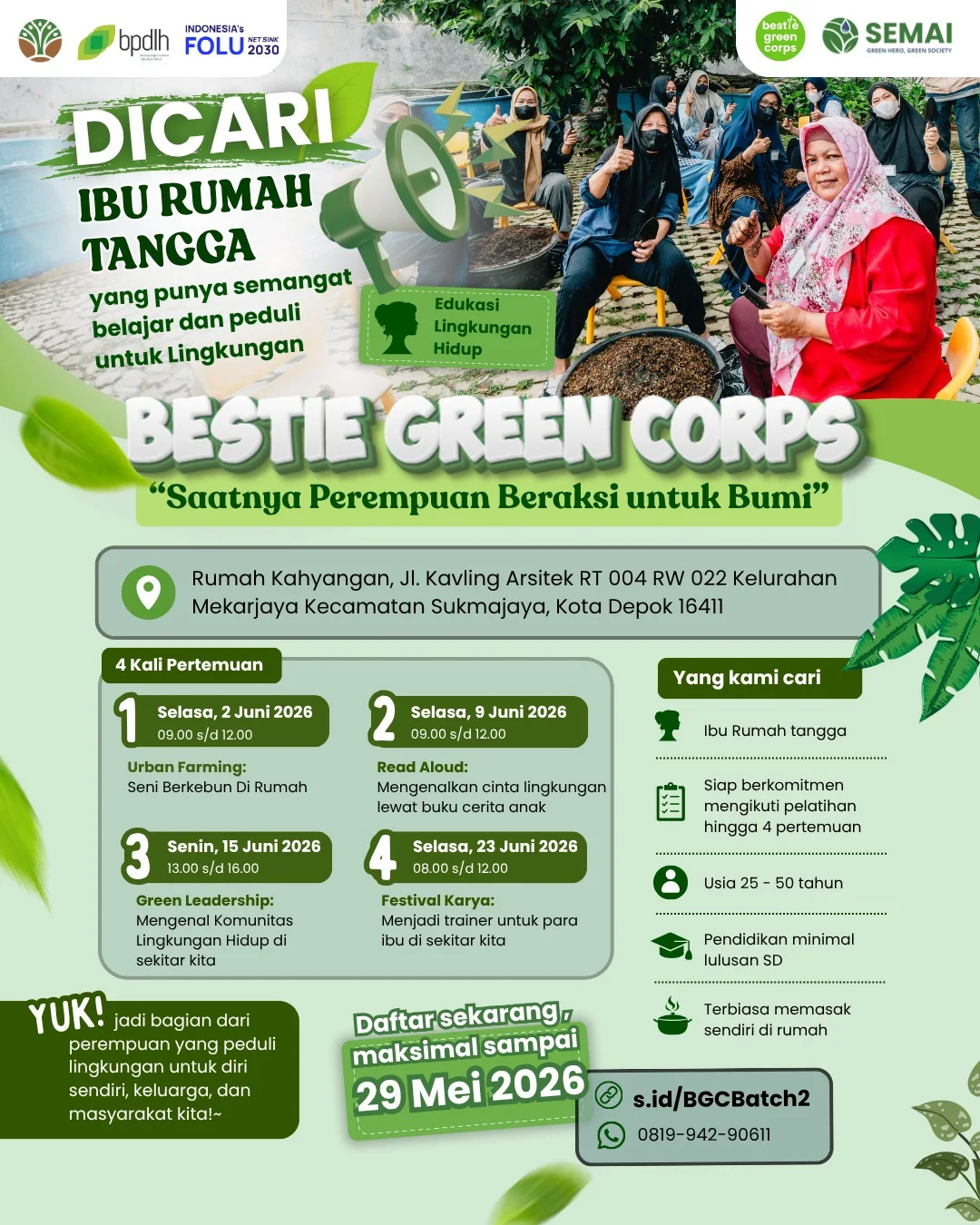 Featured image for “Dari Urban Farming hingga Read Aloud, Simak Jadwal Edukasi Lingkungan Gratis di Rumah Kahyangan”
