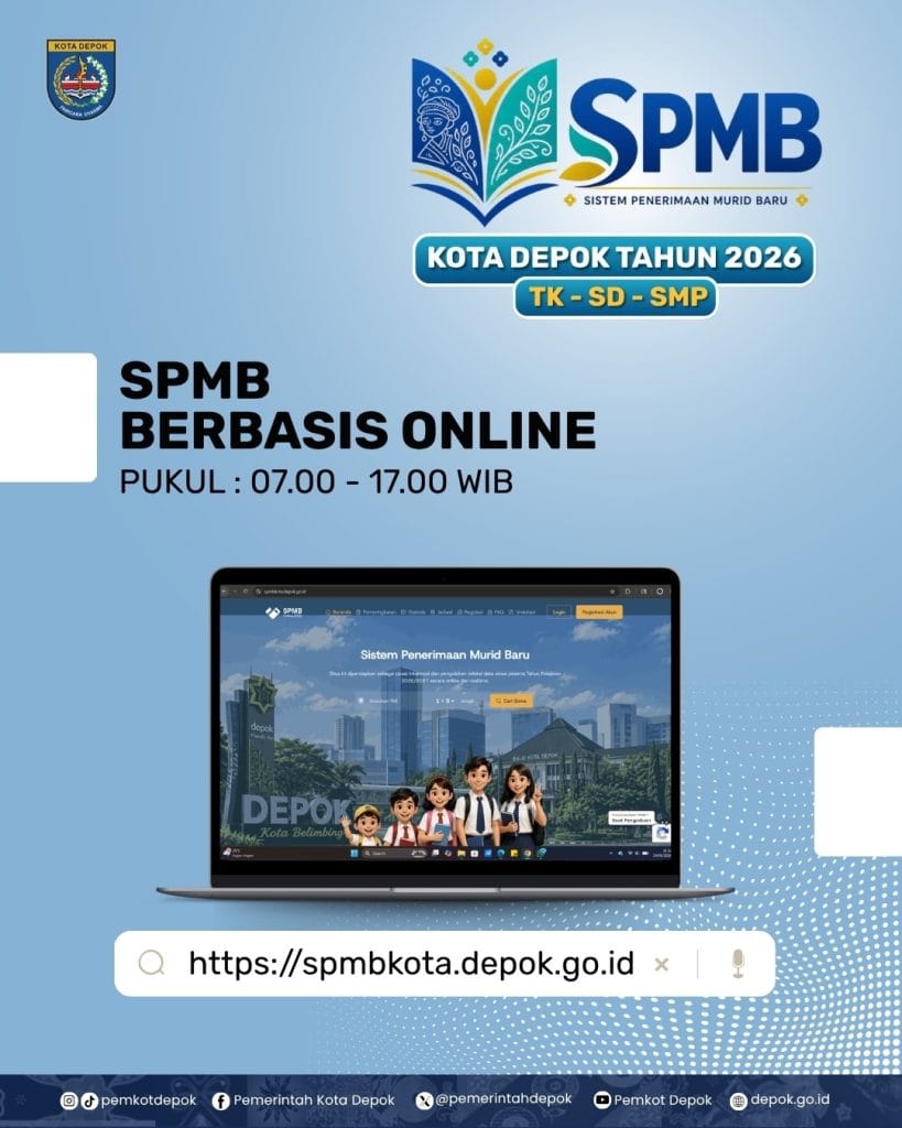 Timeline Sistem Penerimaan Murid Baru SPMB Berbasis Online Kota Depok Tahun 2026