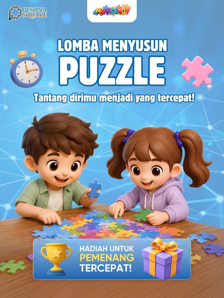Lomba menyusun puzzle berhadiah di event Mainology 2026