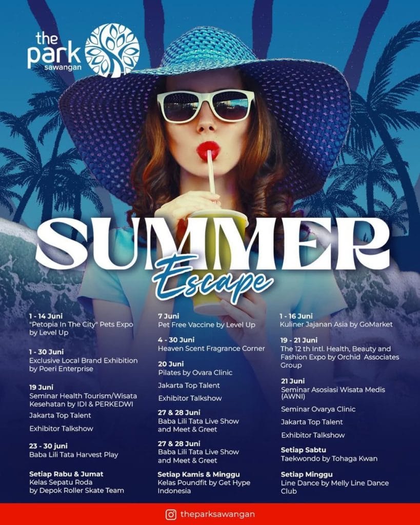 Agenda Kegiatan Event di The Park Sawangan Juni 2026