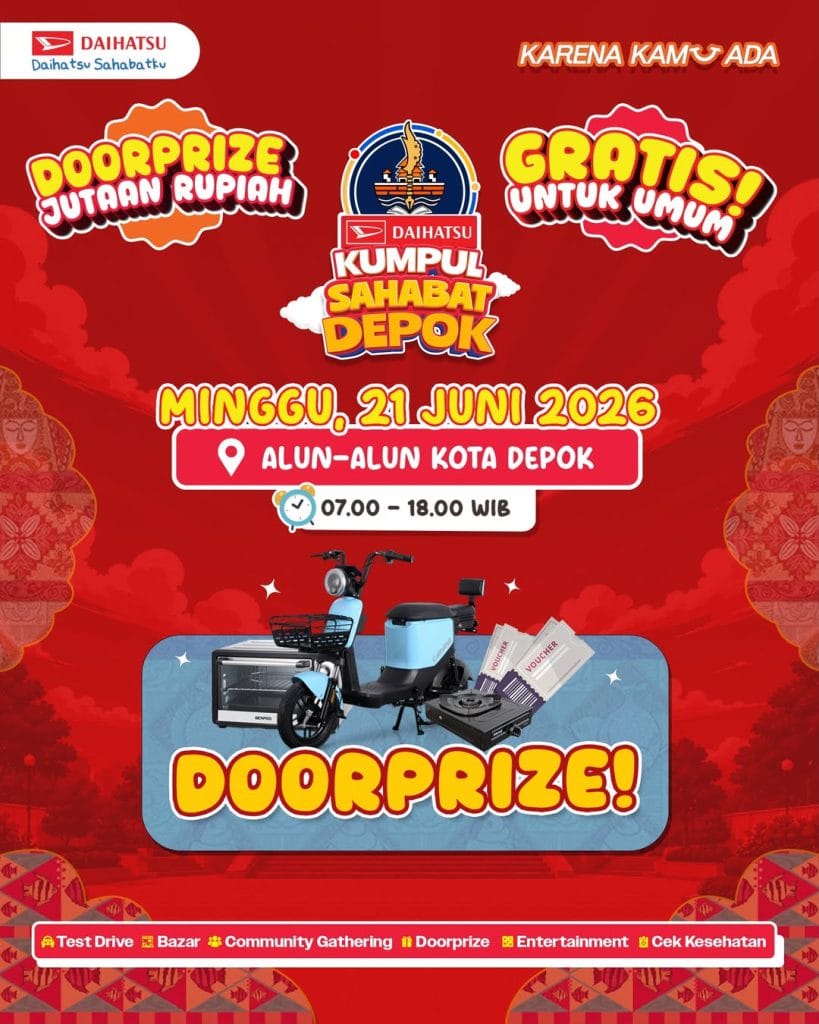 Doorprize senilai jutaan rupiah berupa sepeda listrik dan peralatan elektronik