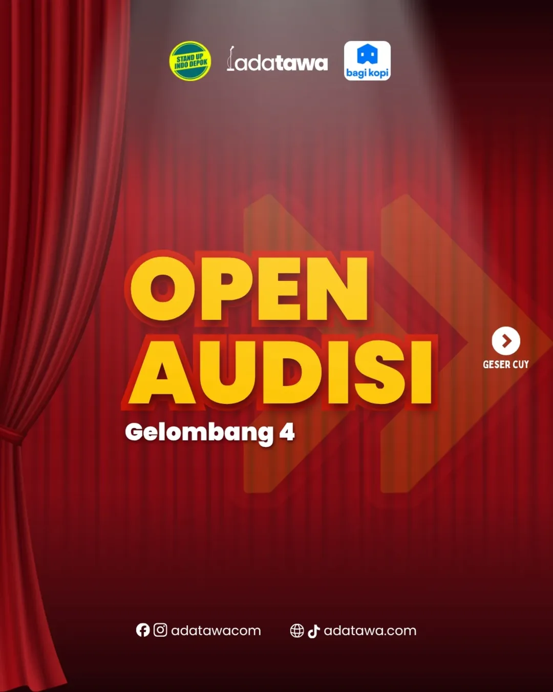 Featured image for “Panggilan untuk Komika! Ikuti Open Audisi Ada Tawa Season 2 di Depok”