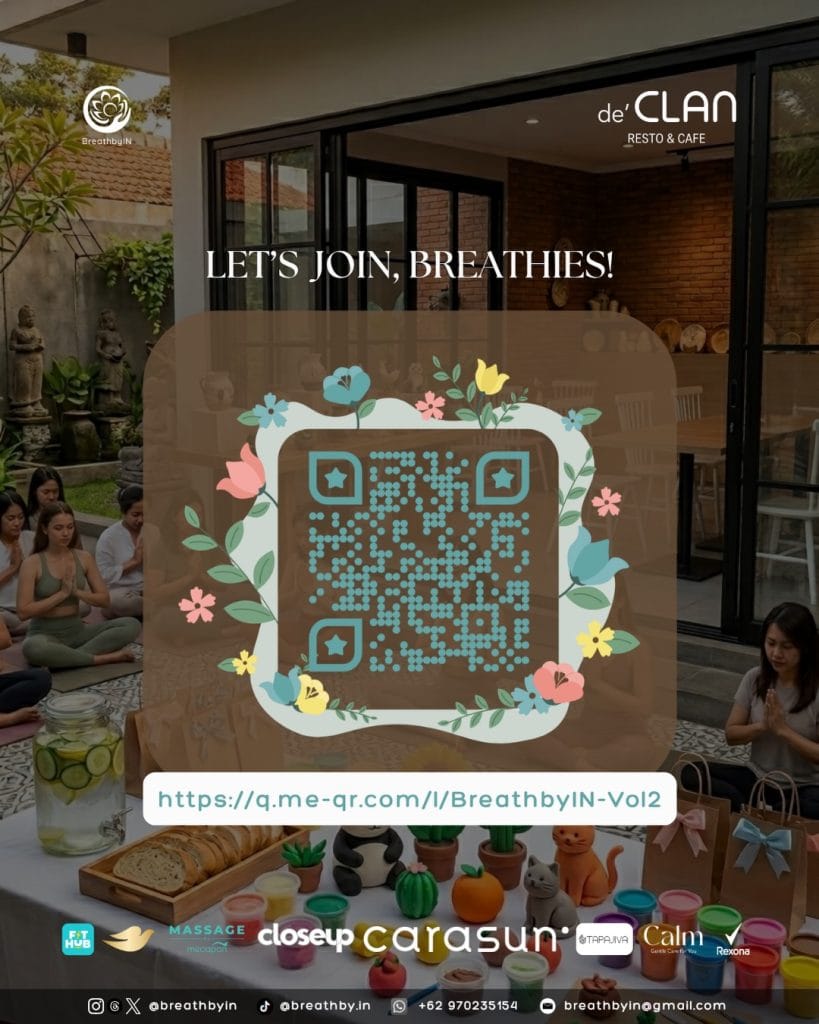 QR code untuk pendaftaran Yoga & Creative Workshop Vol. 2 BreathbyIN