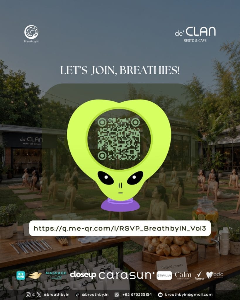 Barcode registrasi acara Yoga and Creative Workshop Vol 3 di DeClan Tole Iskandar Depok