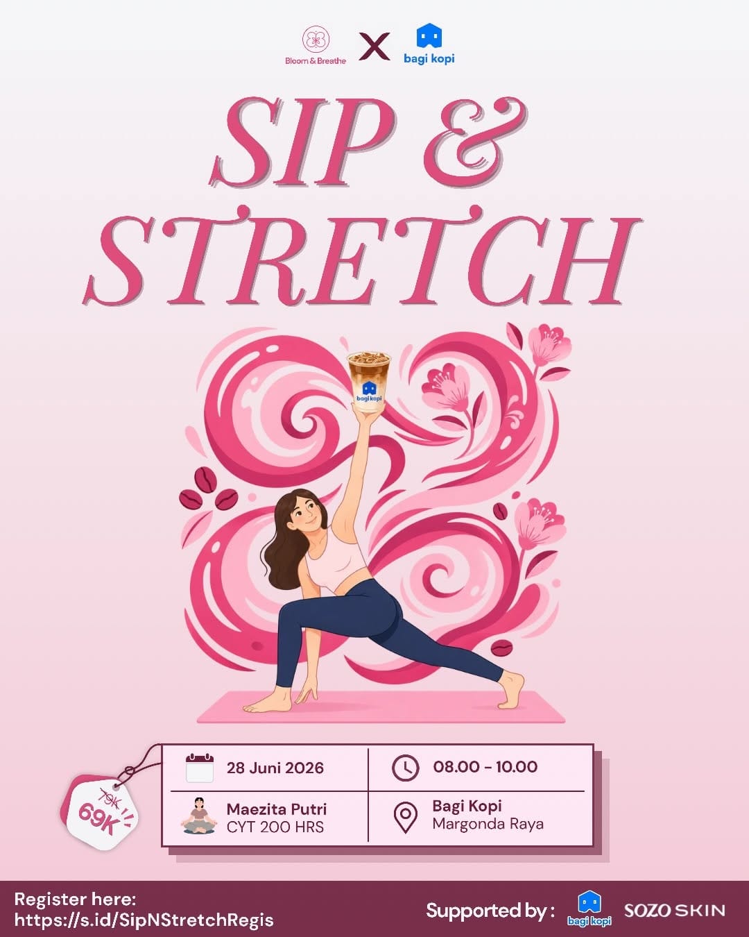 Featured image for “Sip & Stretch: Kelas Yoga Pagi yang Ramah Pemula di Bagi Kopi Margonda Raya”