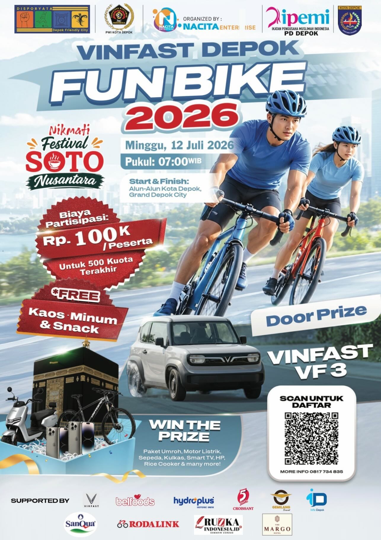 Featured image for “Gowes Seru di GDC: Ikuti VinFast Fun Bike 2026 dan Nikmati Lezatnya Festival Soto Nusantara”
