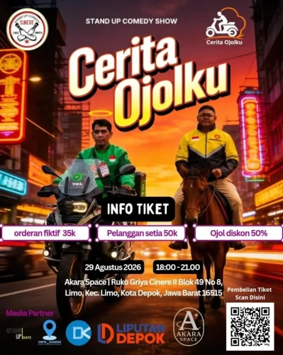 CERITA OJOLKU: Stand Up Comedy Mini Show Spesial Kisah Ojek Online di Cinere