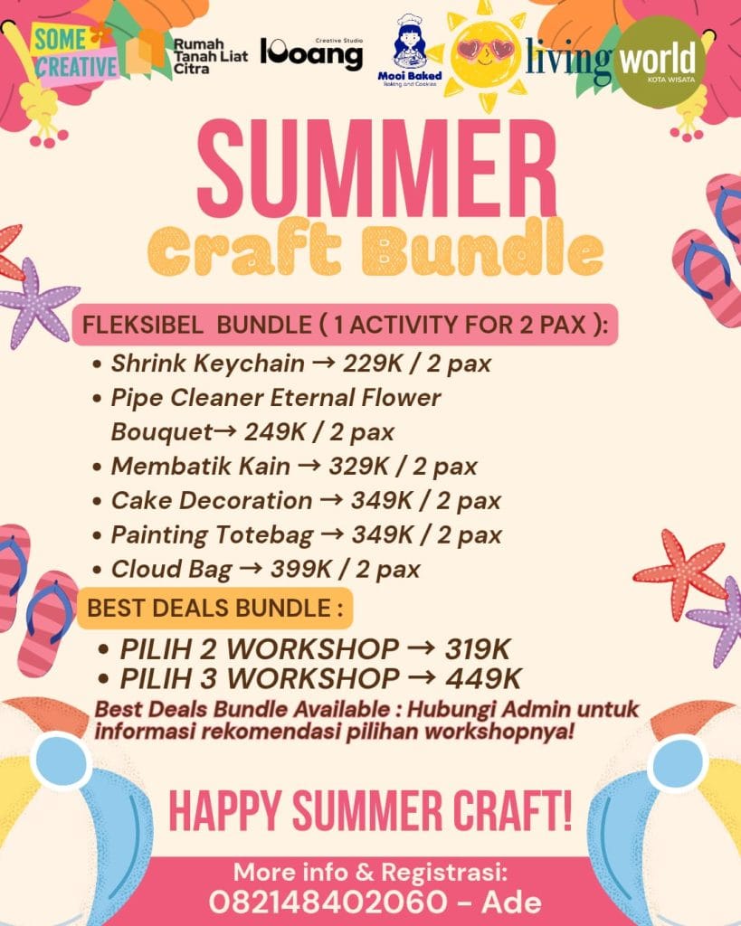 Daftar harga promo paket Fleksibel Bundle dan Best Deals Bundle untuk acara Summer Craft Party