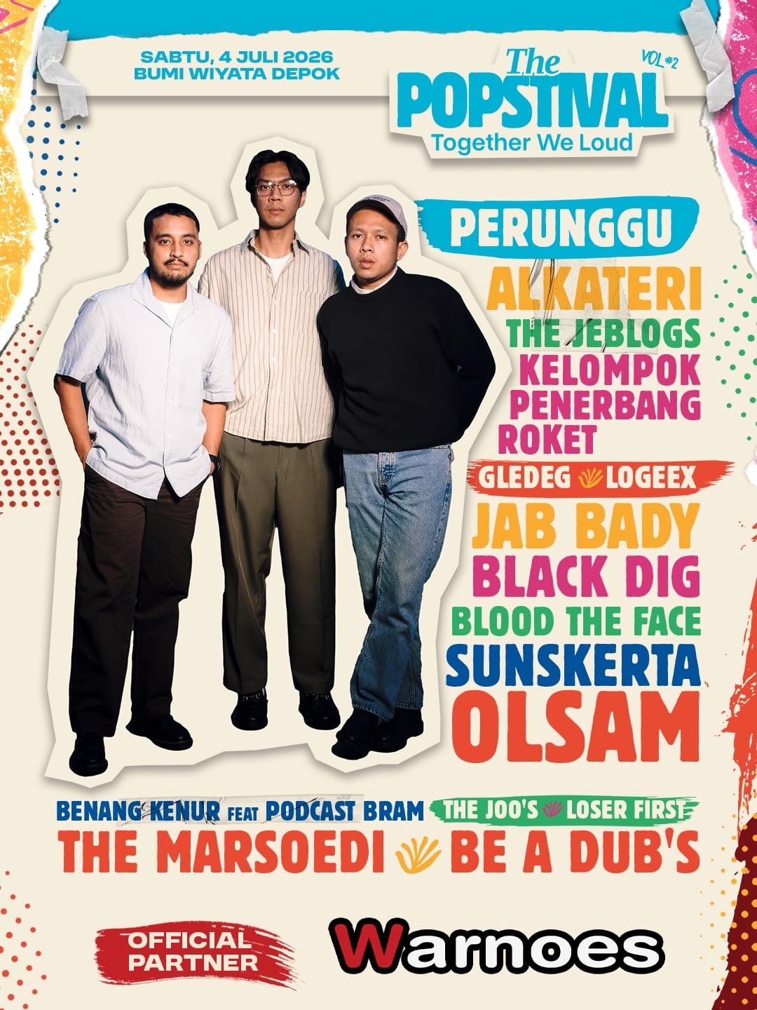 Featured image for “Siap-Siap! Ini Rundown Lengkap The Popstival Vol. 2 di Bumi Wiyata Depok”