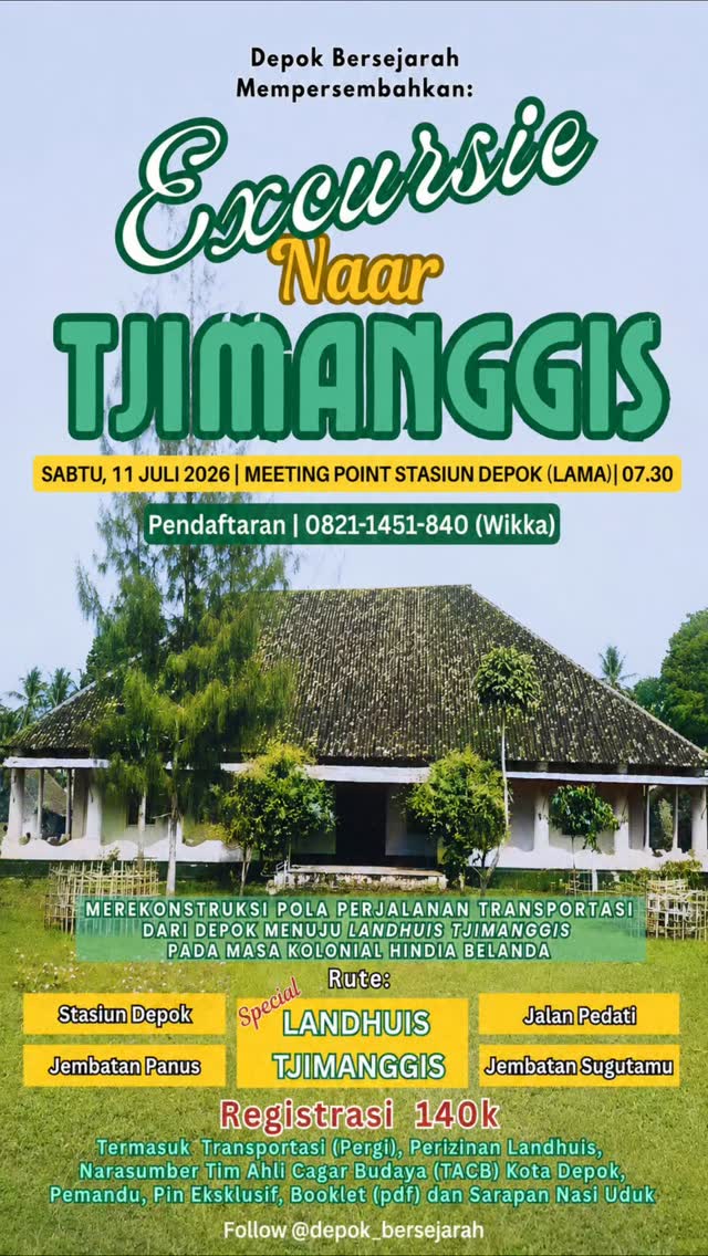 Featured image for “Napak Tilas Sejarah Depok: Yuk, Gabung Tur “Excursie Naar Tjimanggis””