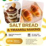 Workshop Baking di Bagi Kopi Margonda: Belajar Bikin Salt Bread dan Tiramisu
